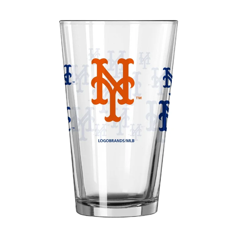 Team cups for holiday partiesNew York Mets 16oz Scatter Pint Glass