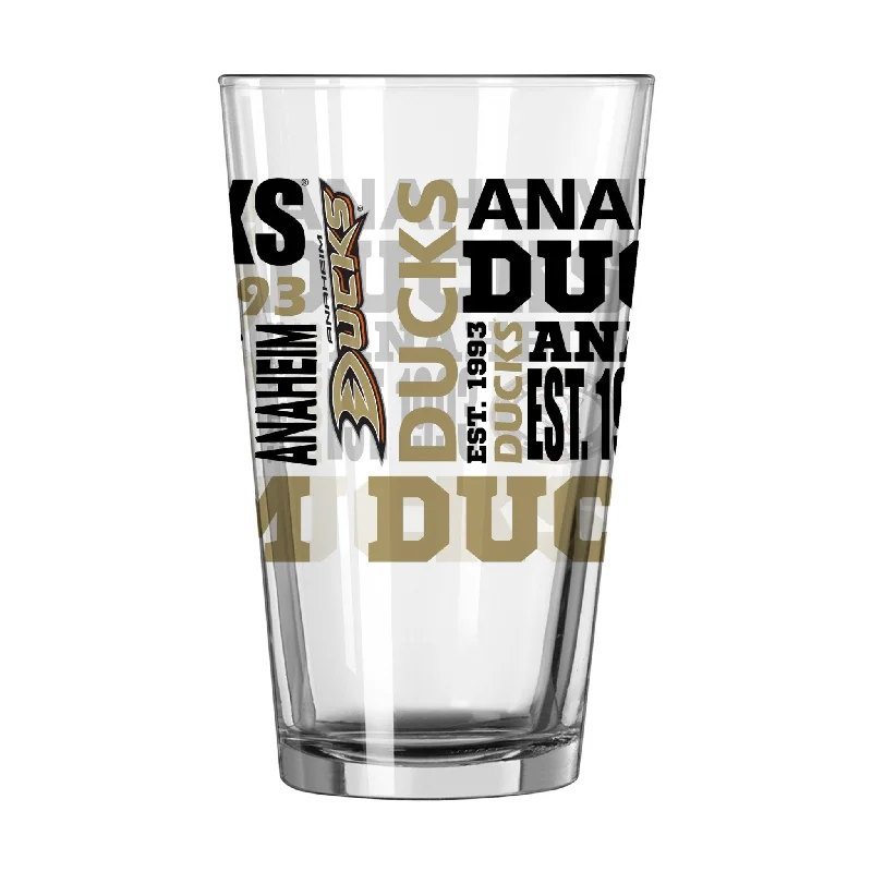 Team cups for coach appreciationAnaheim Ducks 16oz Spirit Pint Glass