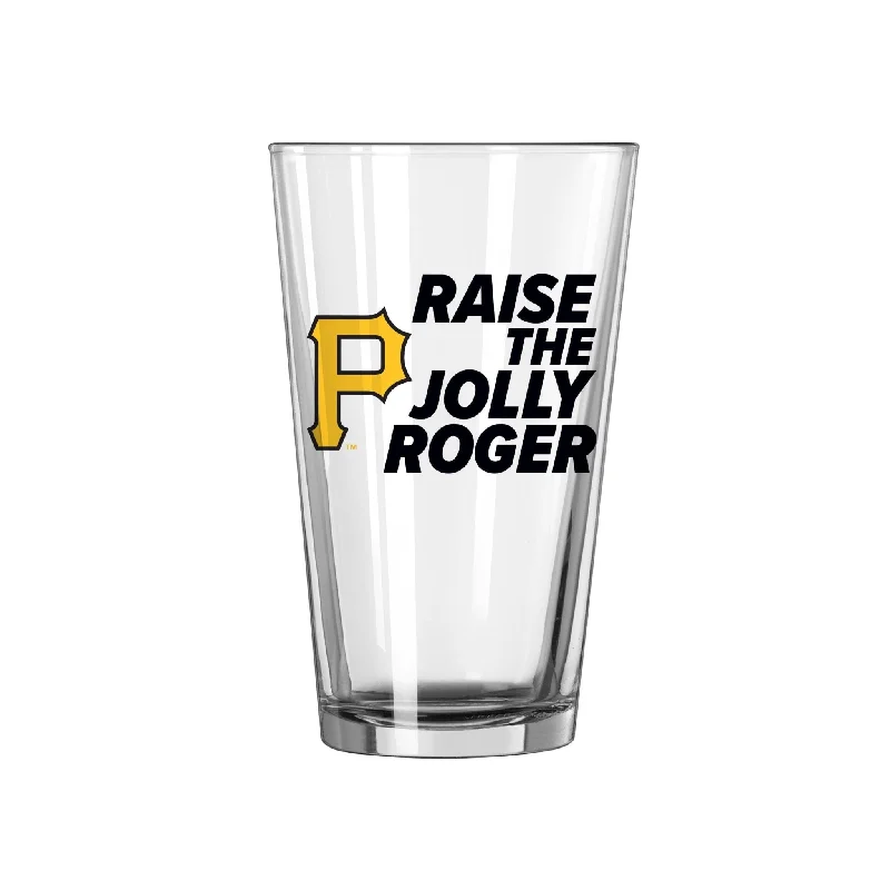 Team cups for coach appreciationPittsburgh Pirates 16oz Slogan Pint Glass