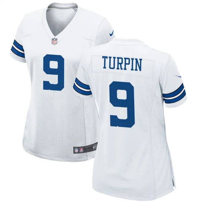 Soccer jerseys for club teams with unique designsWomen's Dallas Cowboys #9 KaVontae Turpin White Football Stitched Jersey(Run Small)