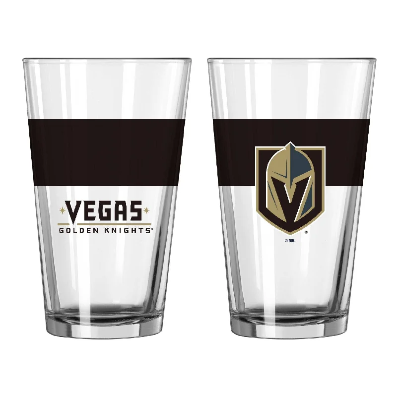 Engraved team cups for winnersVegas Golden Knights 16oz Colorblock Pint Glass