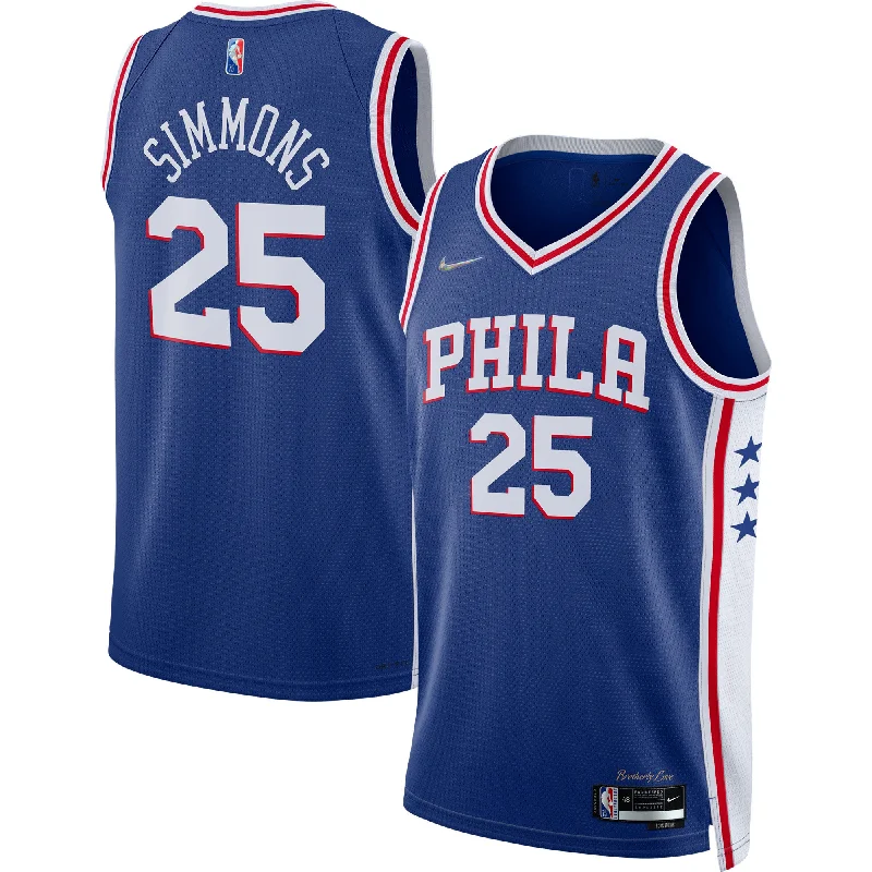 Basketball jerseys for recreational playersBen Simmons Philadelphia 76ers 2021/22 Diamond Swingman Basketball Jersey - Icon Edition - Royal