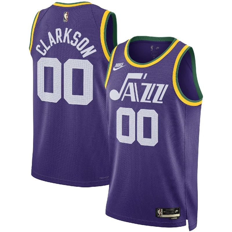 Personalized basketball jerseys for school sportsJordan Clarkson Utah Jazz Unisex Swingman Basketball Jersey - Classic Edition - Purple