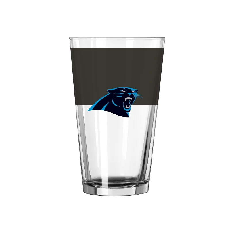 Team cups with event datesCarolina Panthers 16oz Colorblock Pint Glass