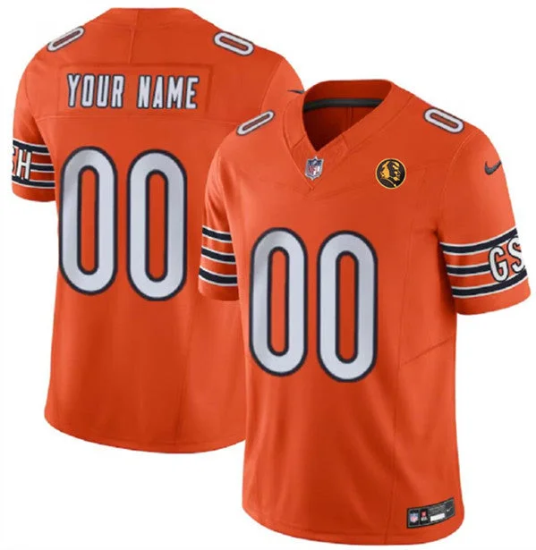 Youth soccer jerseys for boys and girlsMen's Chicago Bears Active Player Custom Orange 2023 F.U.S.E. With John Madden Patch Vapor Limited Football Stitched Jersey