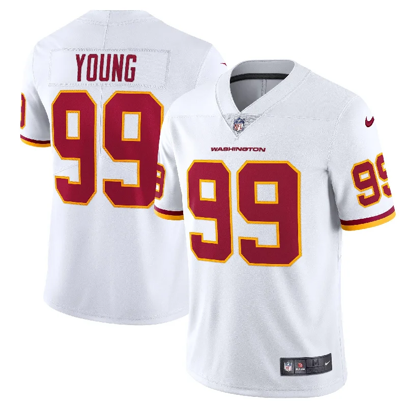 Personalized soccer jerseys with name and numberChase Young Washington Football Team Vapor Limited Jersey - White