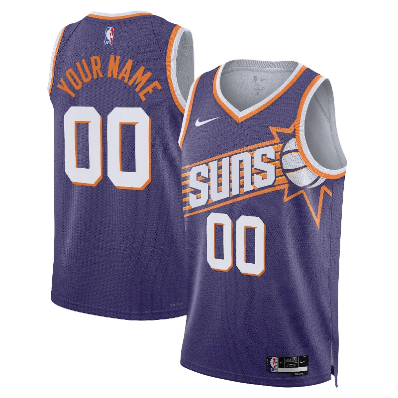 Basketball jerseys for casual wearPhoenix Suns Unisex Swingman Custom Basketball Jersey - Purple - Icon Edition