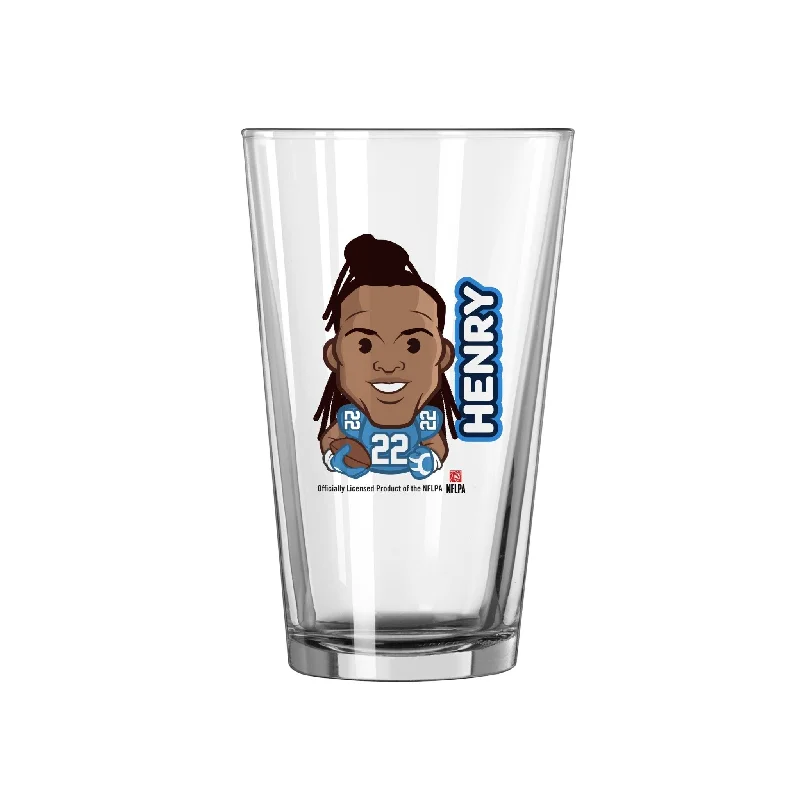 Team cups for family reunionsTennessee Titans Derrick Henry Caricature 16oz Pint Glass