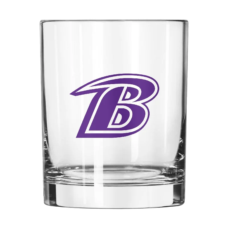 Team cups for debate teamsBaltimore Ravens 14oz Gameday Rocks Glass