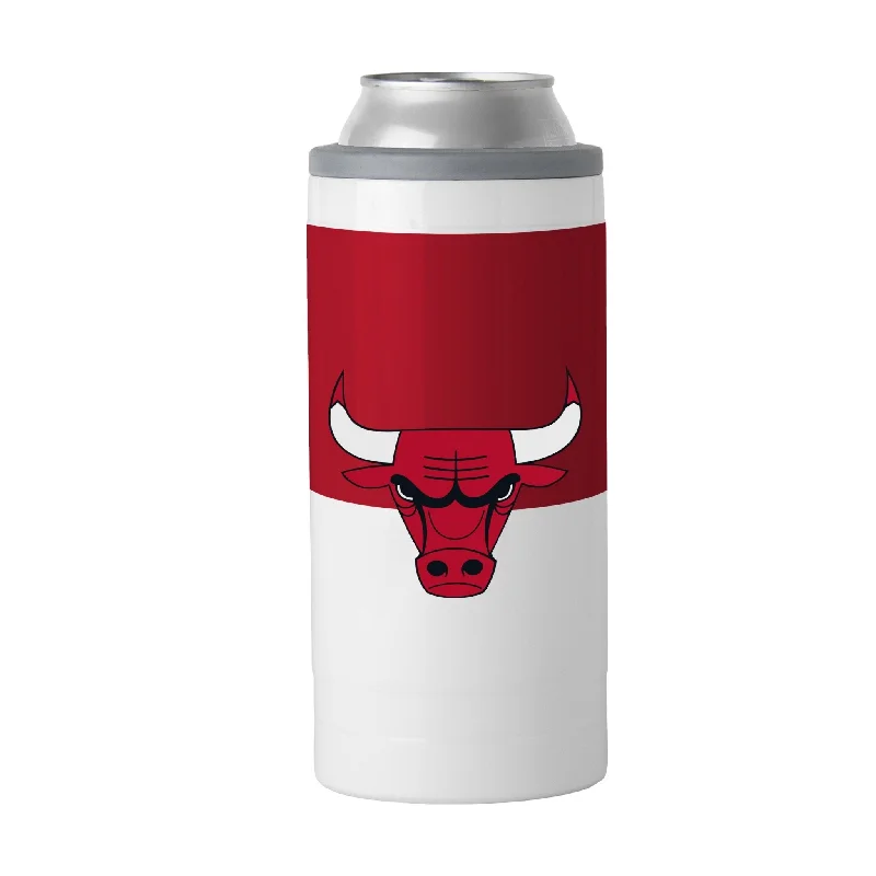 Team cups for retirement giftsChicago Bulls 12oz Colorblock Slim Can Coolie