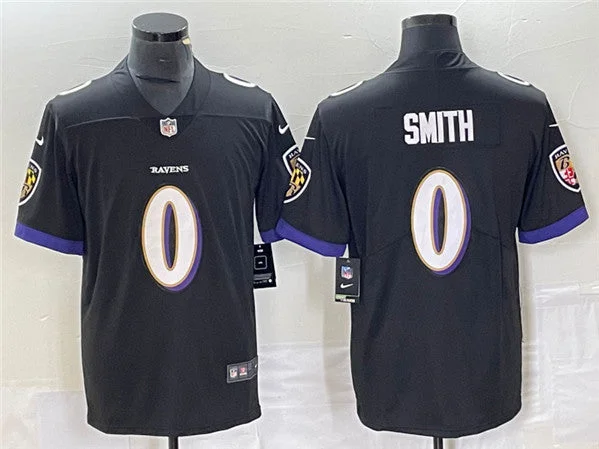 Premium fabric soccer jerseys for tournamentsMen's Baltimore Ravens #0 Roquan Smith Black Vapor Untouchable Limited Football Stitched Jersey