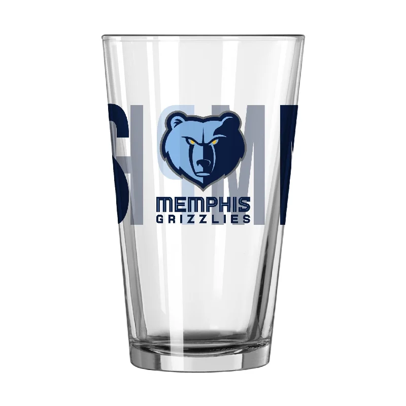 Team cups for fitness challengesMemphis Grizzlies 16oz Overtime Pint Glass