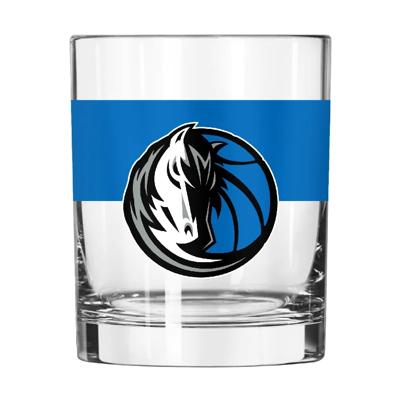 Team cups for retirement giftsDallas Mavericks 14oz Colorblock Rocks Glass