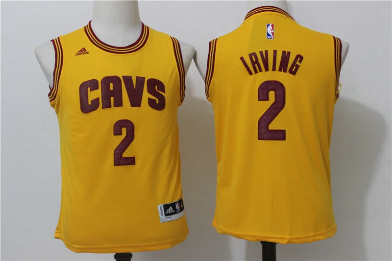 Custom basketball jerseys with contrasting colorsCavaliers 2 Kyrie Irving Gold Youth Swingman Basketball Jersey