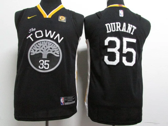 High-quality custom basketball jerseys for serious playersWarriors 35 Kevin Durant Black Youth Authentic Basketball Jersey