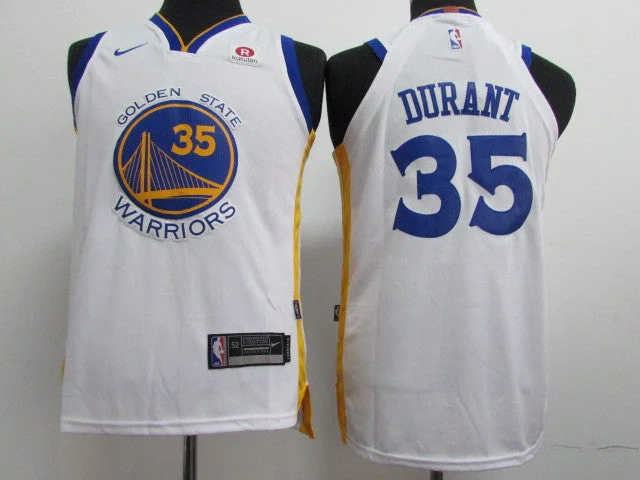 Custom basketball jerseys for youth leaguesWarriors 35 Kevin Durant White Youth Authentic Basketball Jersey