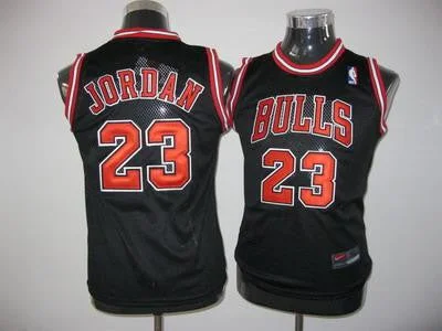 Youth basketball jerseys for boys and girlsBulls 23 Jordan Black Youth Basketball Jersey