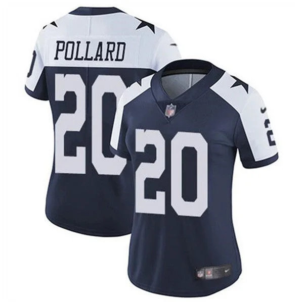 Custom soccer jerseys for youth soccer leaguesWomen's Dallas Cowboys #20 Tony Pollard Navy Thanksgiving Vapor Untouchable Limited Football Stitched Jersey(Run Small)