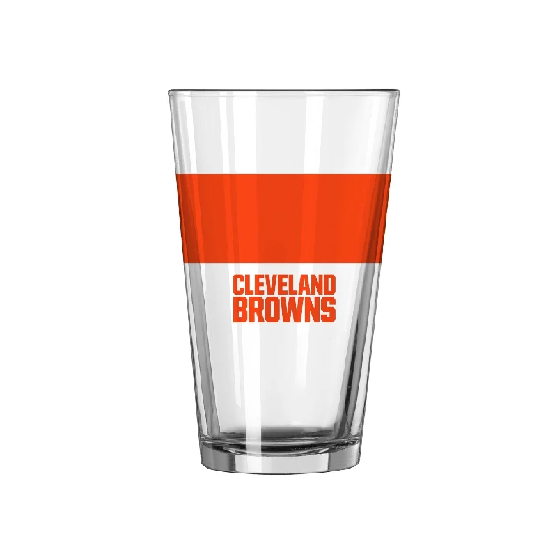 Team cups with player namesCleveland Browns 16oz Colorblock Pint Glass