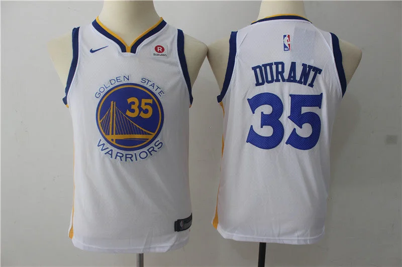 Retro-style basketball jerseys for collectorsWarriors 35 Kevin Durant White Youth Swingman Basketball Jersey