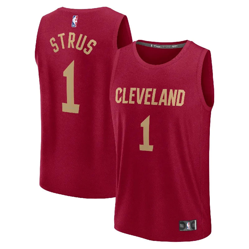 Custom basketball jerseys for teamsMax Strus Cleveland Cavaliers Branded Fast Break Player Basketball Jersey - Icon Edition - Wine