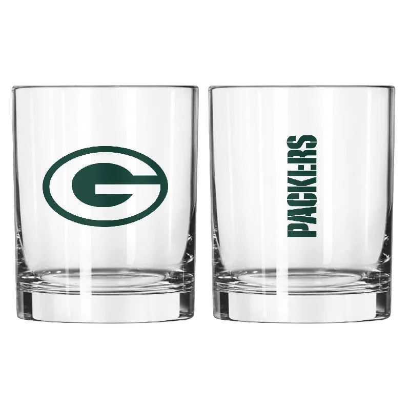 Team cups for school clubsGreen Bay Packers 14oz Gameday Rocks Glass