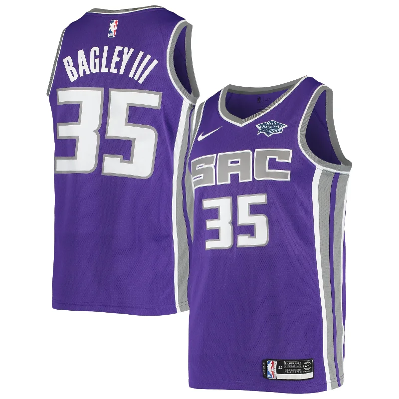 Personalized basketball jerseys for special eventsMarvin Bagley Iii Sacramento Kings Swingman Team Player Basketball Jersey - Icon Edition - Purple