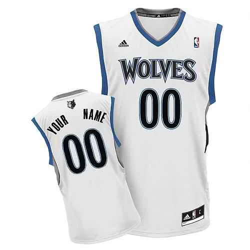 Basketball jerseys for schools with team namesMinnesota Timberwolves Youth Custom white V-neck Basketball Jersey