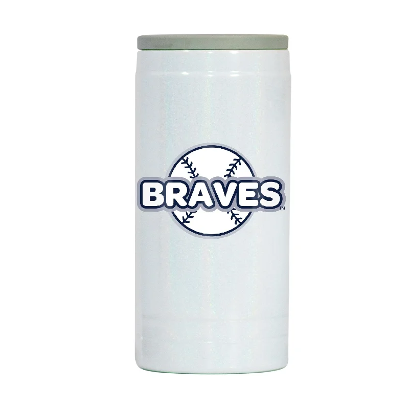 Team cups with motivational quotesAtlanta Braves 12oz Bubble Iridescent Slim Coolie