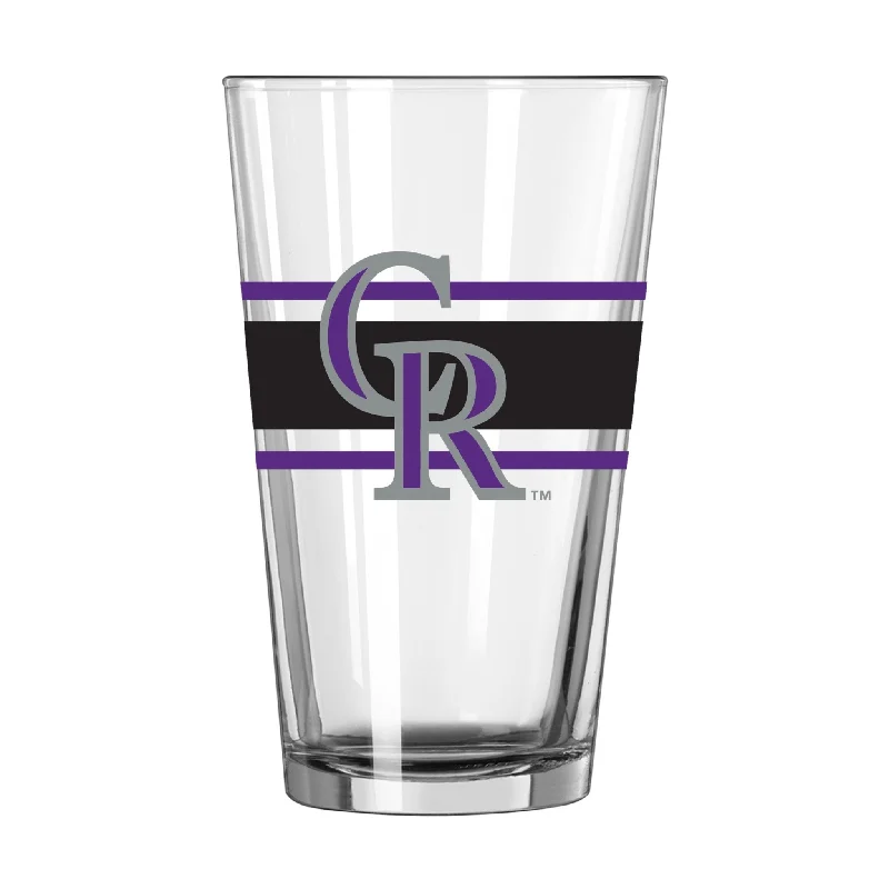 Best team cups for tournamentsColorado Rockies 16oz Stripe Pint Glass