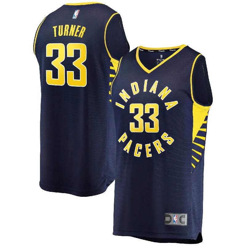 Basketball jerseys for professional leaguesMyles Turner Indiana Pacers Branded Fast Break Basketball Jersey Navy - Icon Edition