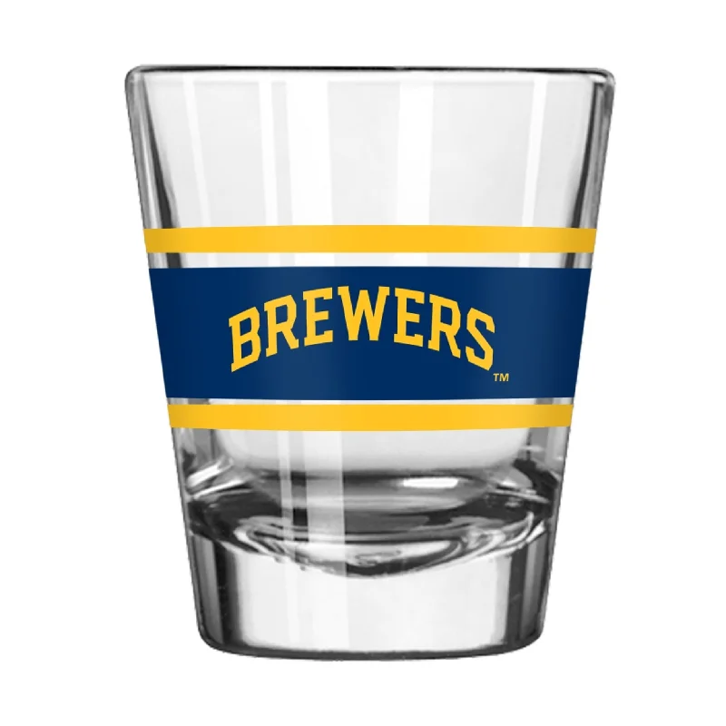 Team cups for soccer tournamentsMilwaukee Brewers 2oz Stripe Shot Glass