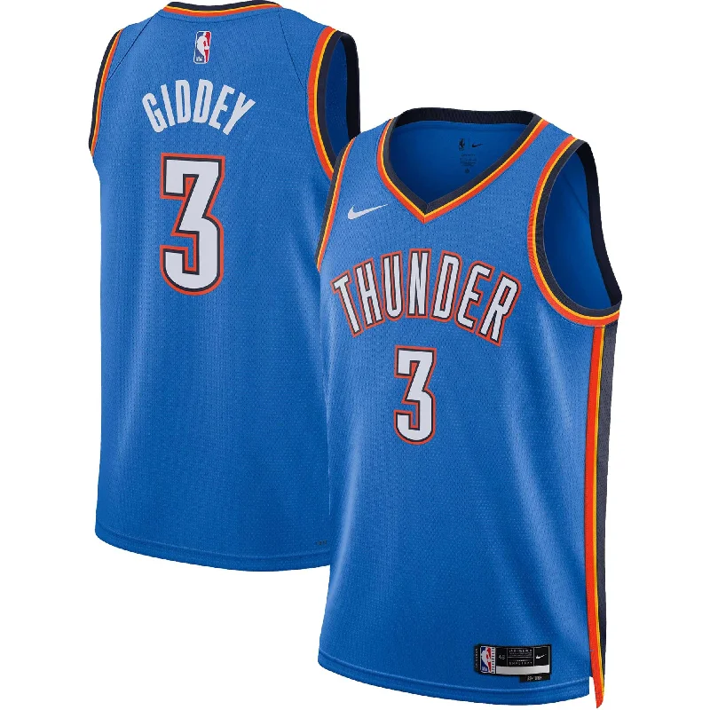 Basketball jerseys for tournament playJosh Giddey Oklahoma City Thunder Unisex Swingman Basketball Jersey - Icon Edition - Blue