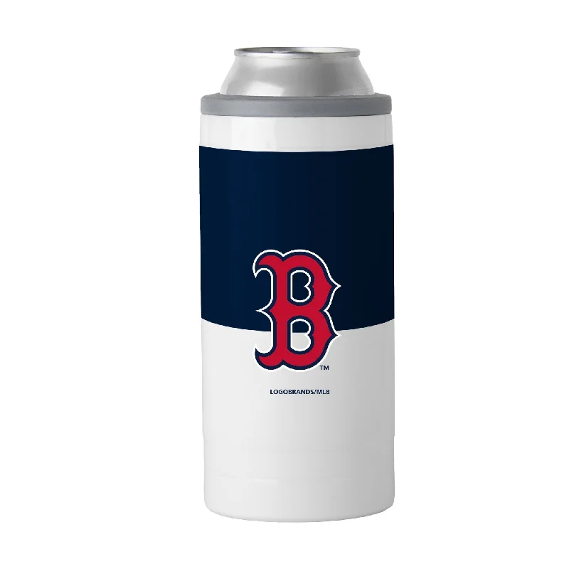 Team cups for school clubsBoston Red Sox Slim Colorblock Can Coolie