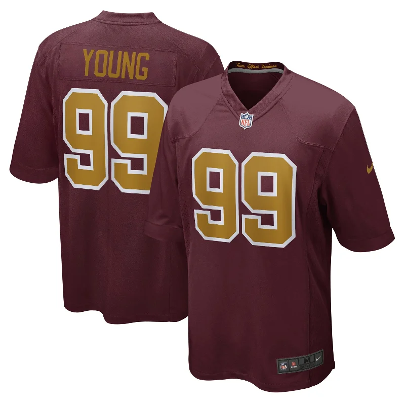 Soccer jerseys for fans with player namesChase Young Washington Football Team Alternate Jersey - Burgundy