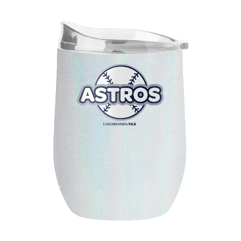 Engraved team cups for winnersHouston Astros 16oz Bubble Iridescent Curved Tumbler