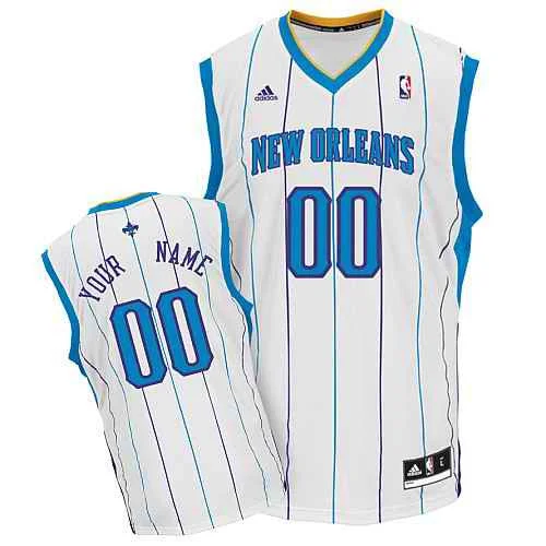 Custom basketball jerseys for adult leaguesNew Orleans Hornets Youth Custom white Basketball Jersey