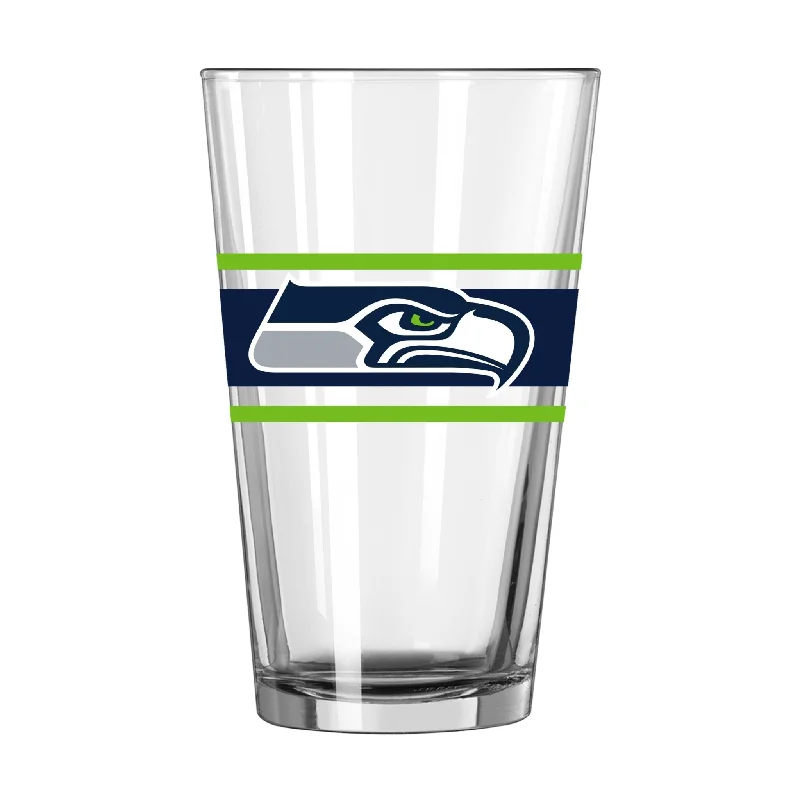 Team cups for soccer tournamentsSeattle Seahawks 16oz Stripe Pint Glass