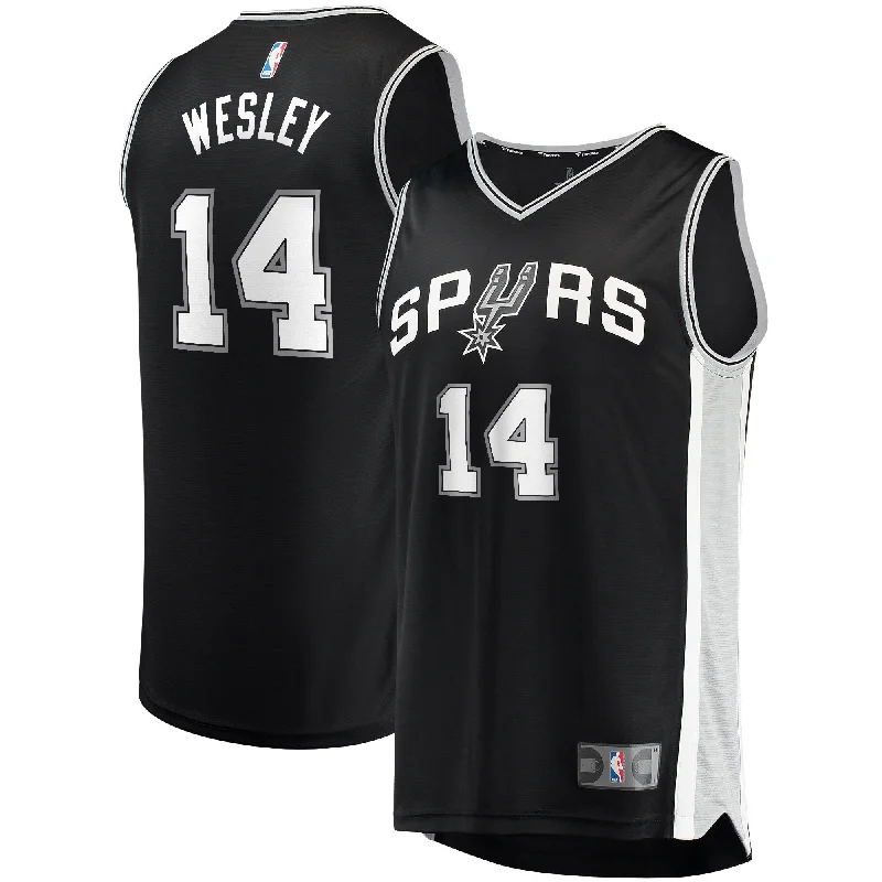 Custom basketball jerseys with team logosBlake Wesley San Antonio Spurs Branded Fast Break Player Basketball Jersey - Icon Edition - Black