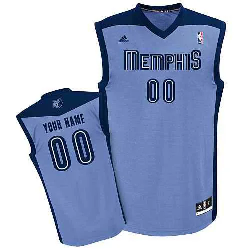 High school basketball jerseys for school teamsMemphis Grizzlies Youth Custom Lt blue Basketball Jersey