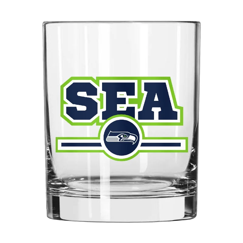 Team cups for fantasy leaguesSeattle Seahawks 14oz Letterman Rocks Glass