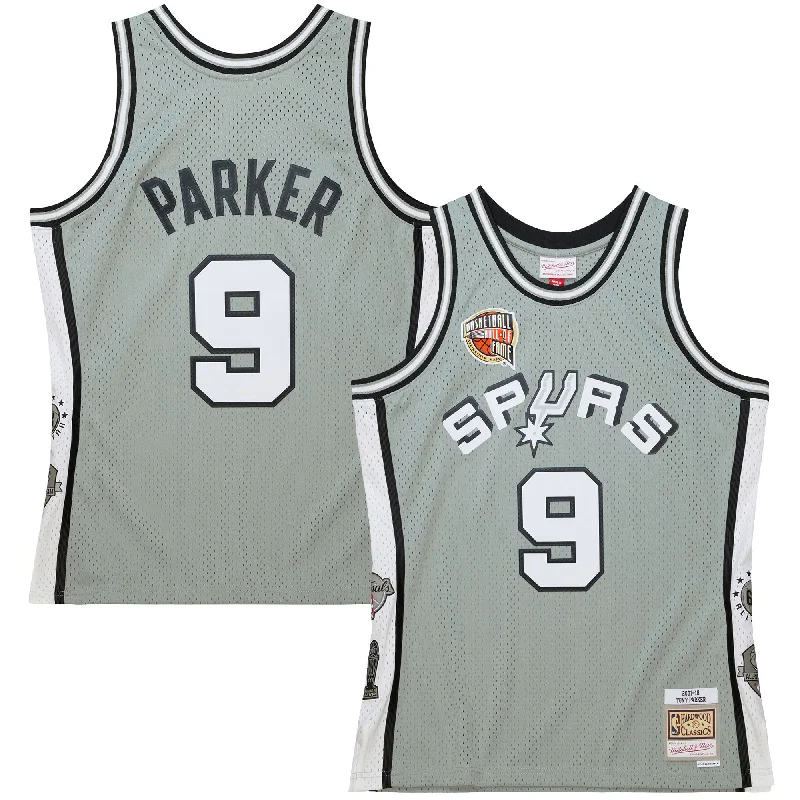 Basketball jerseys for recreational playersTony Parker San Antonio Spurs Unisex Hall Of Fame Class Of 2023 Throwback Swingman Basketball Jersey - Gray