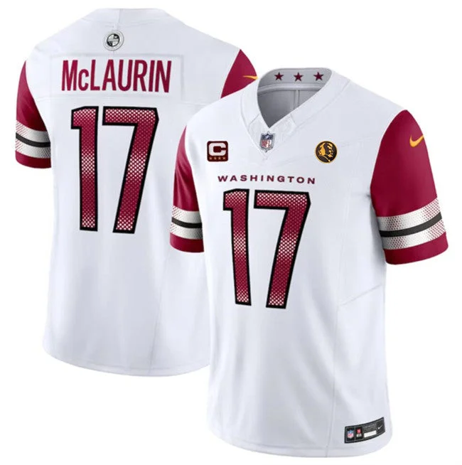 Soccer jerseys for club teams with unique designsMen's Washington Commanders #17 Terry McLaurin 2023 F.U.S.E. With John Madden Patch Vapor Limited Football Stitched Jersey