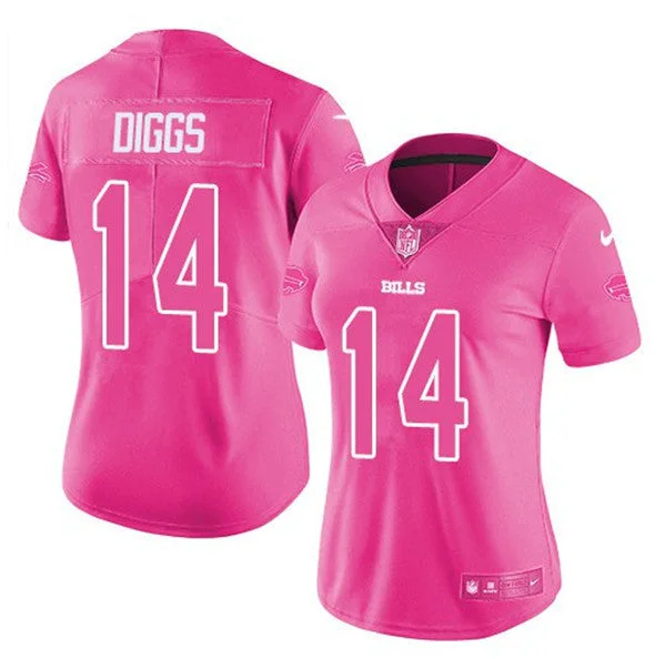 Premium fabric soccer jerseys for tournamentsWomen's Buffalo Bills #14 Stefon Diggs Pink Vapor Untouchable Football Stitched Jersey(Run Small)