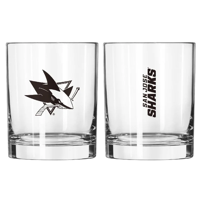 Team cups for recreational leaguesSan Jose Sharks 14oz Gameday Rocks Glass