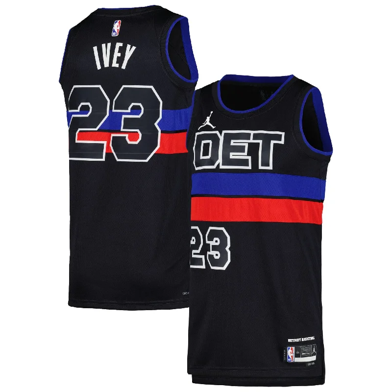 Basketball jerseys for casual wearJaden Ivey Detroit Pistons Jordan Brand Unisex Swingman Basketball Jersey - Statement Edition - Black