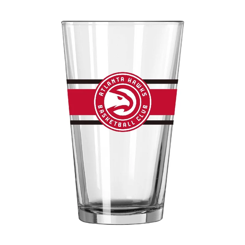 Affordable team award cupsAtlanta Hawks 16oz Stripe Pint Glass