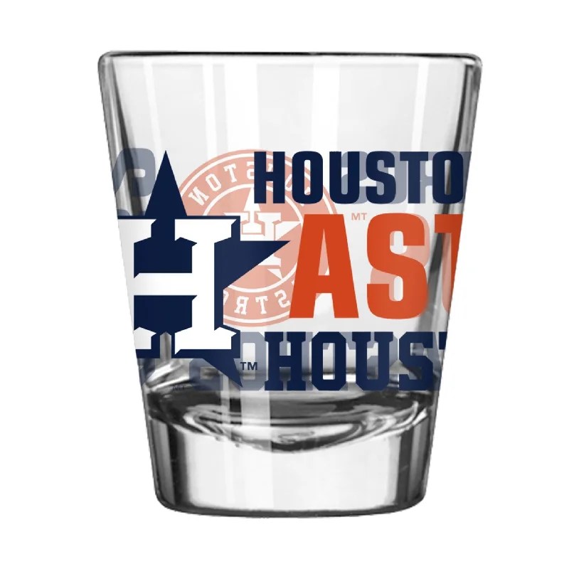 Team cups with event datesHouston Astros 2oz Spirit Shot Glass