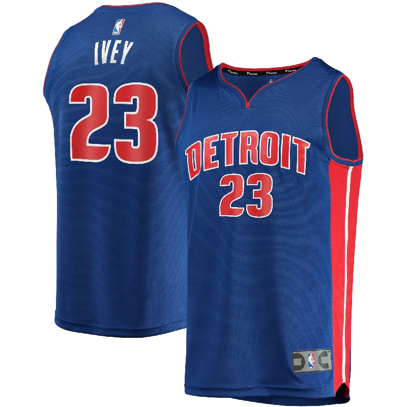 Basketball jerseys for men with custom printsJaden Ivey Detroit Pistons Branded Fast Break Player Basketball Jersey - Icon Edition - Blue