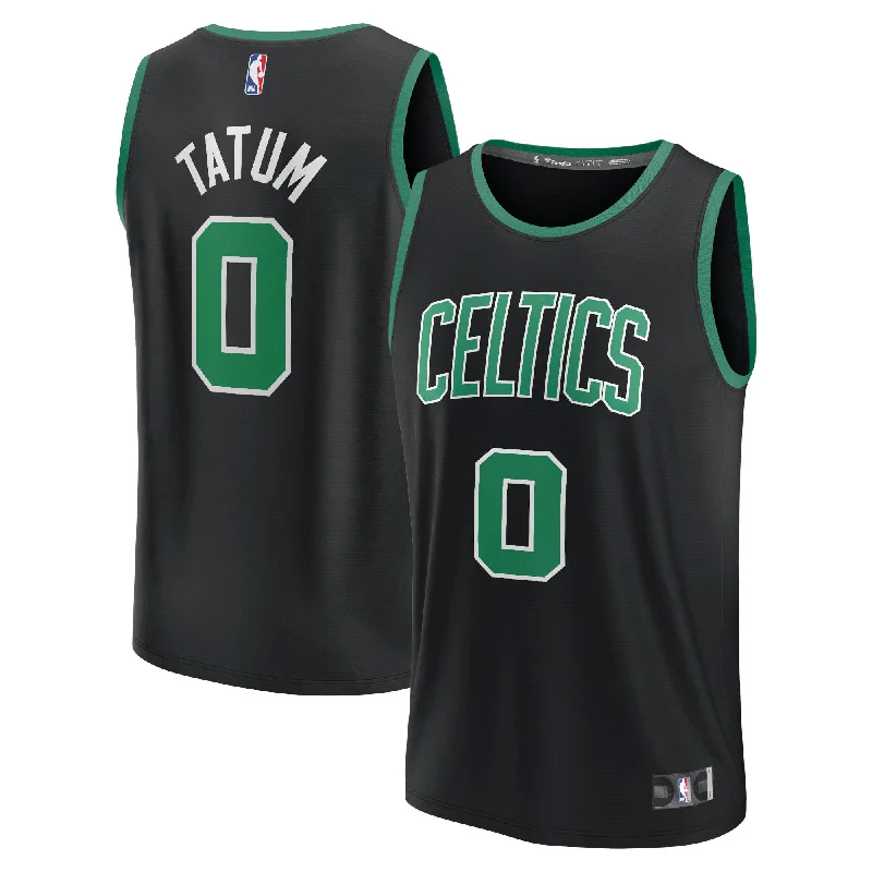 Comfortable basketball jerseys for warm weatherJayson Tatum Boston Celtics Branded Fast Break Player Basketball Jersey - Statement Edition - Black